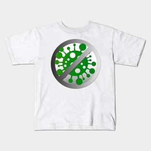 Stop coronavirus (light background) Kids T-Shirt